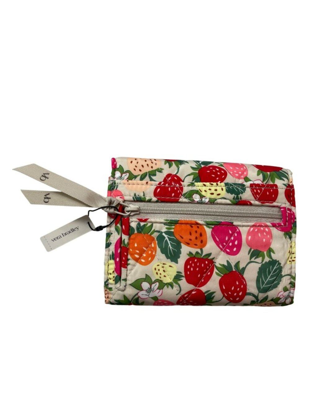 Vera Bradley Riley Wallet Bushels Of Berries Print Zipper & Snap MSRP$75 NWT - Picture 2 of 5